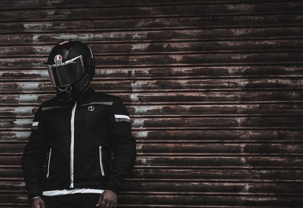 Photo black biker jacket