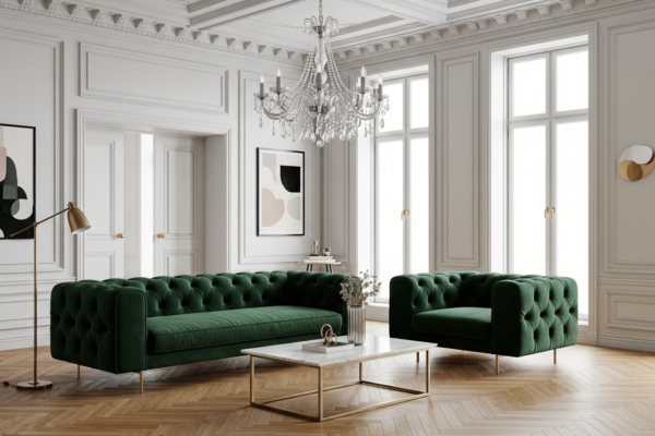 Salon nowoczesny w klasycznym wnętrzu